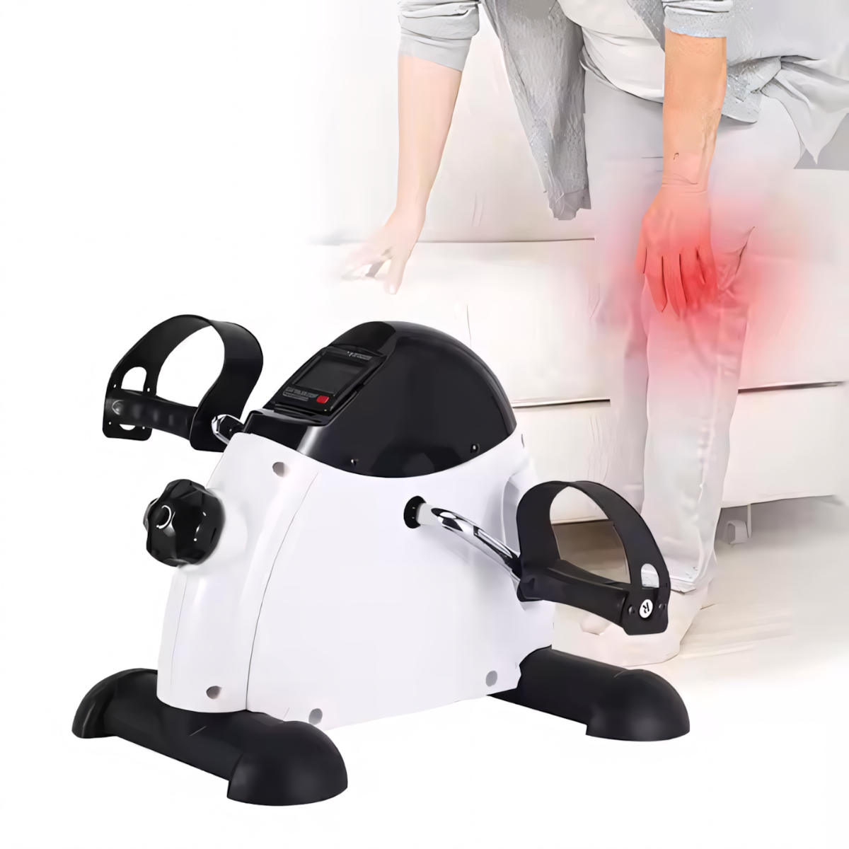 Pedal exerciser for leg pain