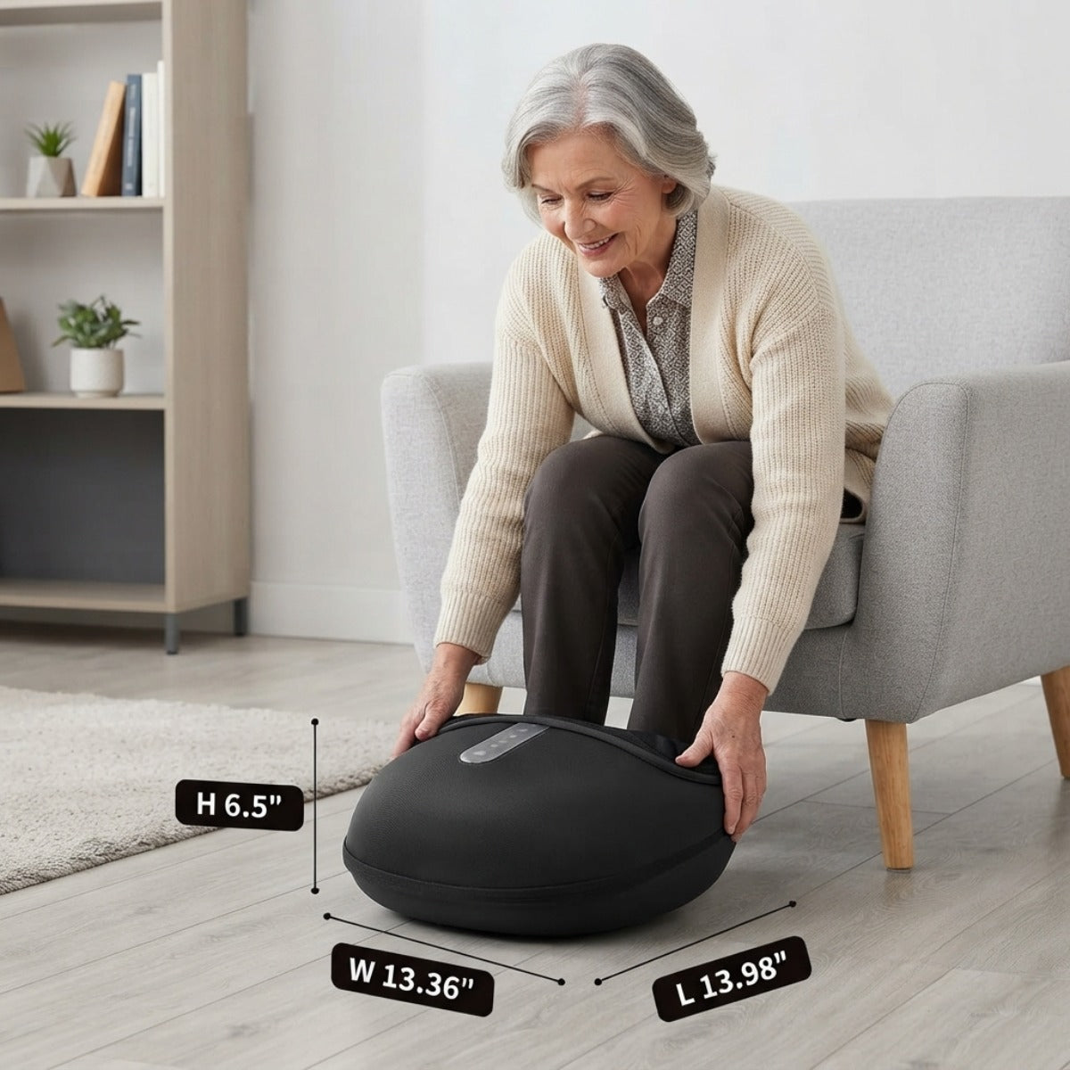 HEATED SHIATSU FOOT MASSAGER