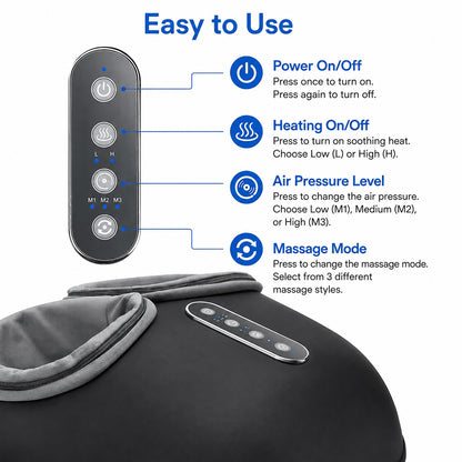 HEATED SHIATSU FOOT MASSAGER