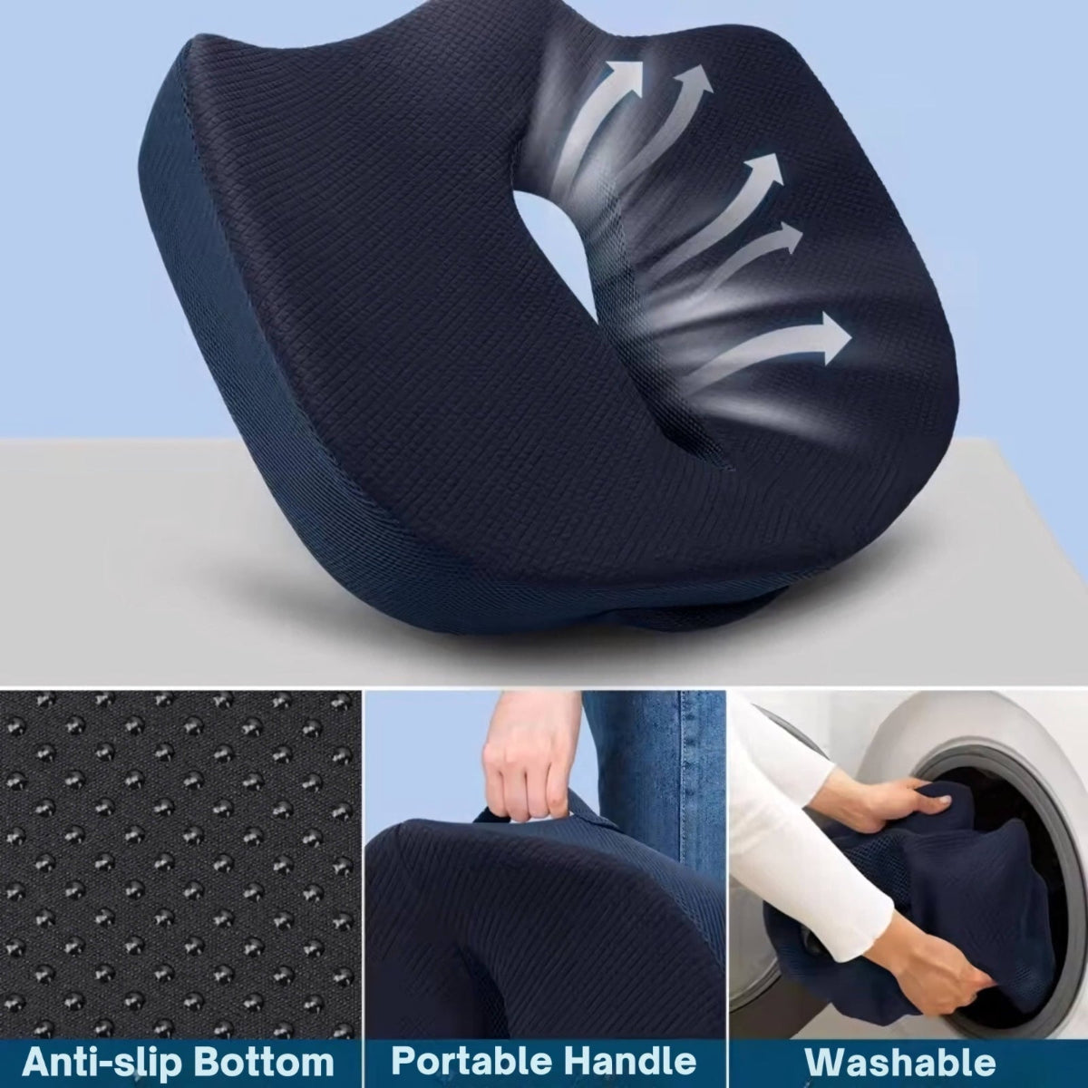 Anti-slip cushion bottom