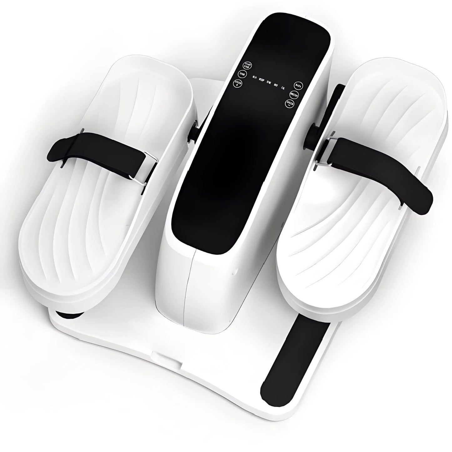 Electric foot pedal exerciser for seniors with LCD display designed for gentle leg movement and circulation at home