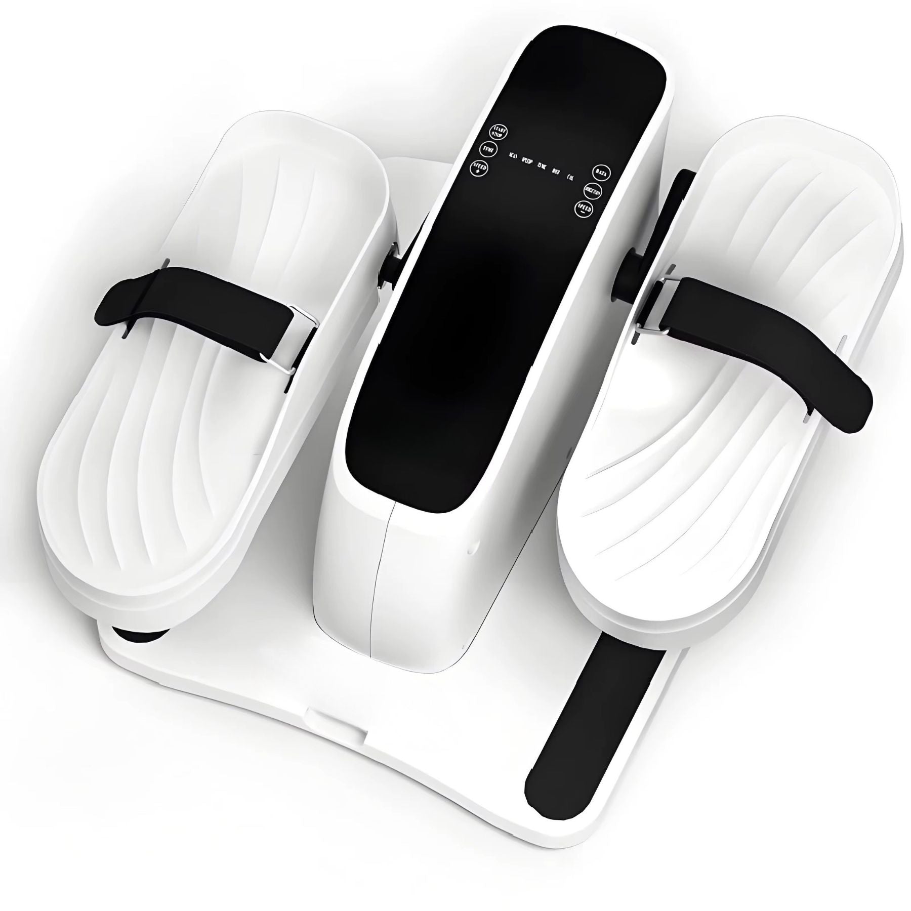 Electric foot pedal exerciser for seniors with LCD display designed for gentle leg movement and circulation at home