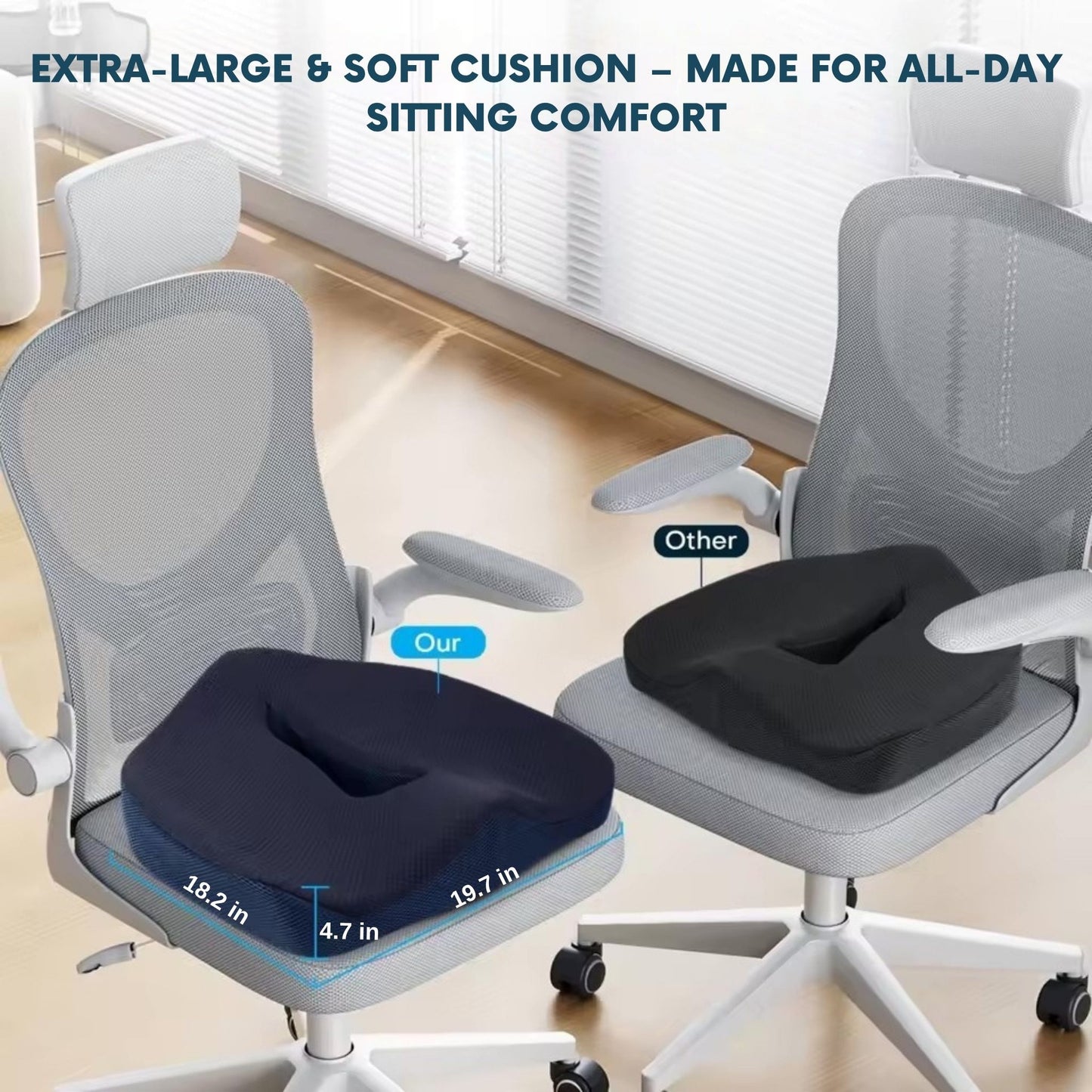 extra large and soft cushion