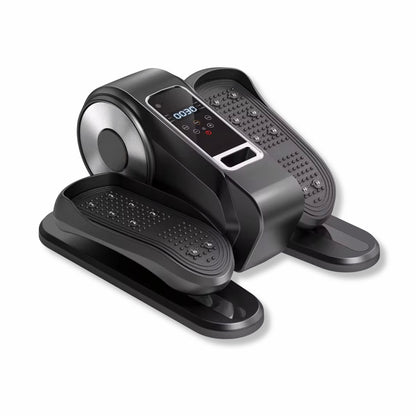 TopGlim Black Mini Elliptical for Seniors with Free Mat. Quiet, low-impact leg exerciser. 