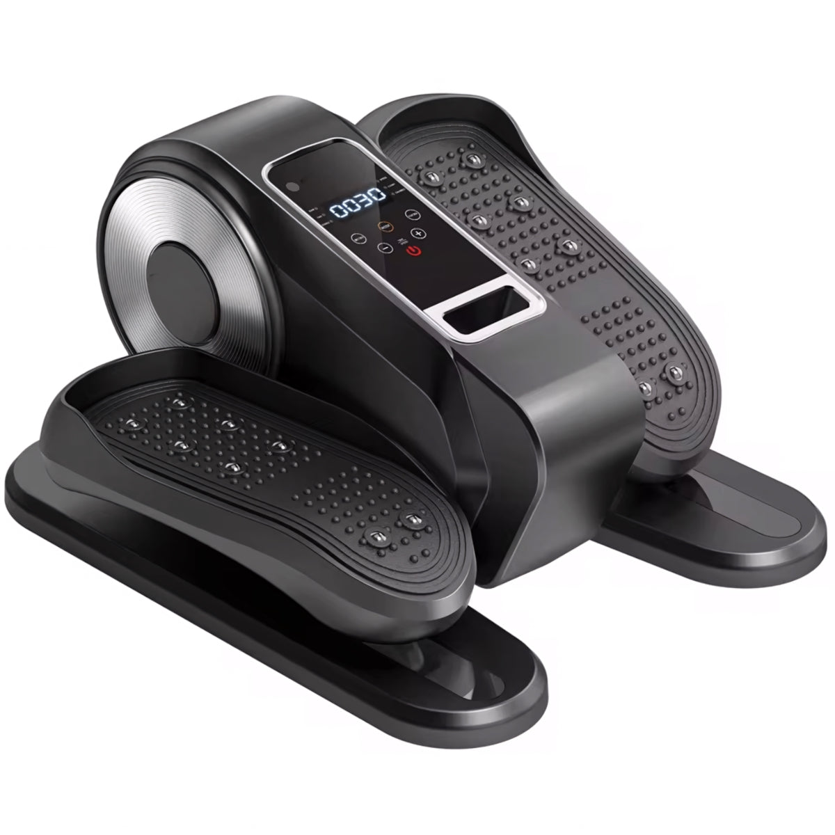 TopGlim Black Mini Elliptical for Seniors with Free Mat. Quiet, low-impact leg exerciser. Includes 30-day risk-free trial & free US shipping.
