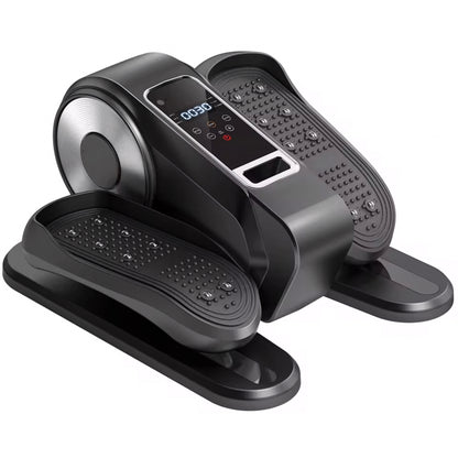 TopGlim Black Mini Elliptical for Seniors with Free Mat. Quiet, low-impact leg exerciser. Includes 30-day risk-free trial & free US shipping.