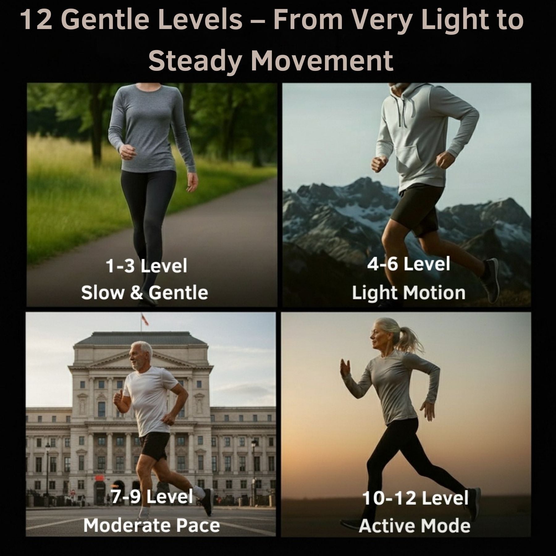 Under desk seated mini elliptical with 12 adjustable gentle levels designed for seniors and low-impact daily movement