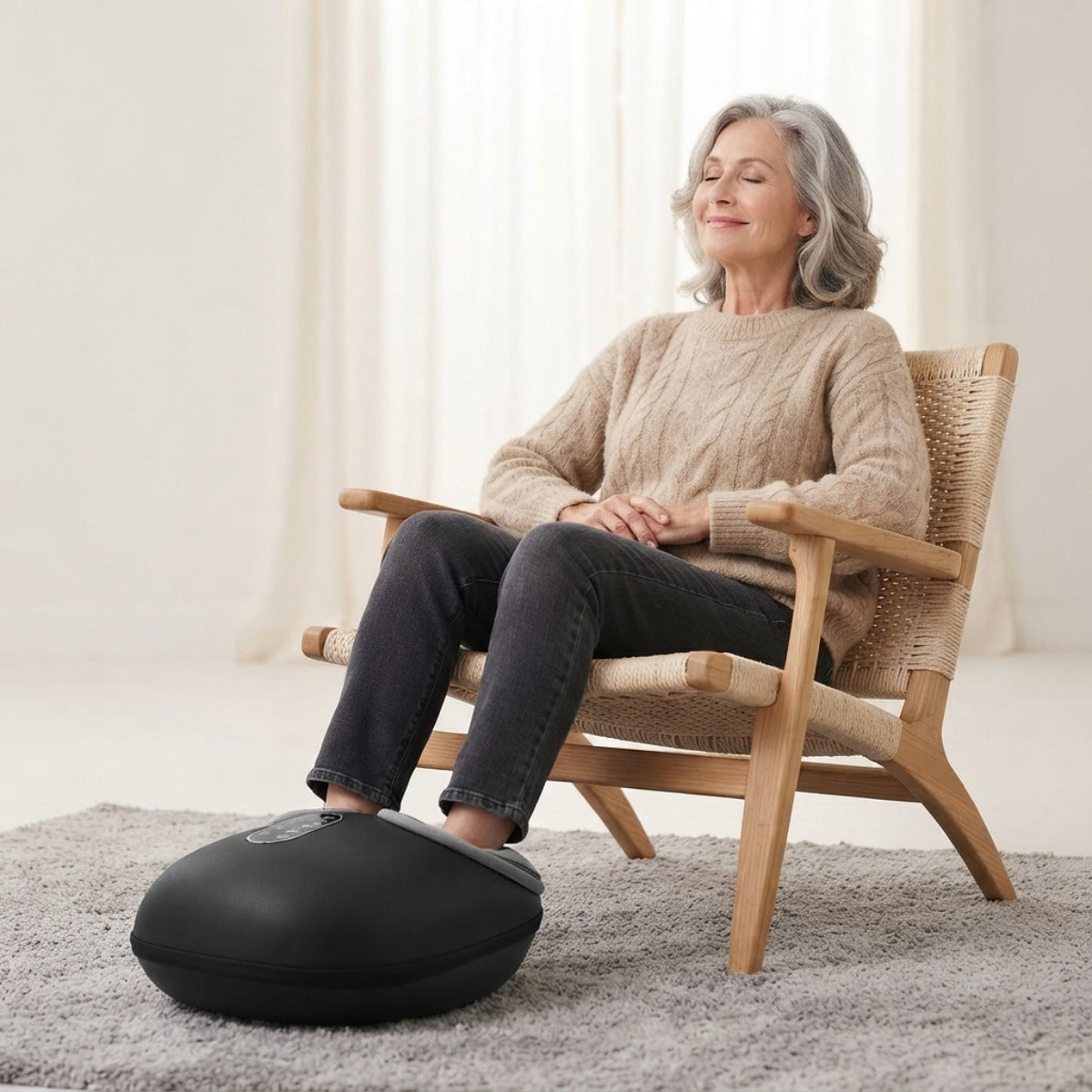 HEATED SHIATSU FOOT MASSAGER