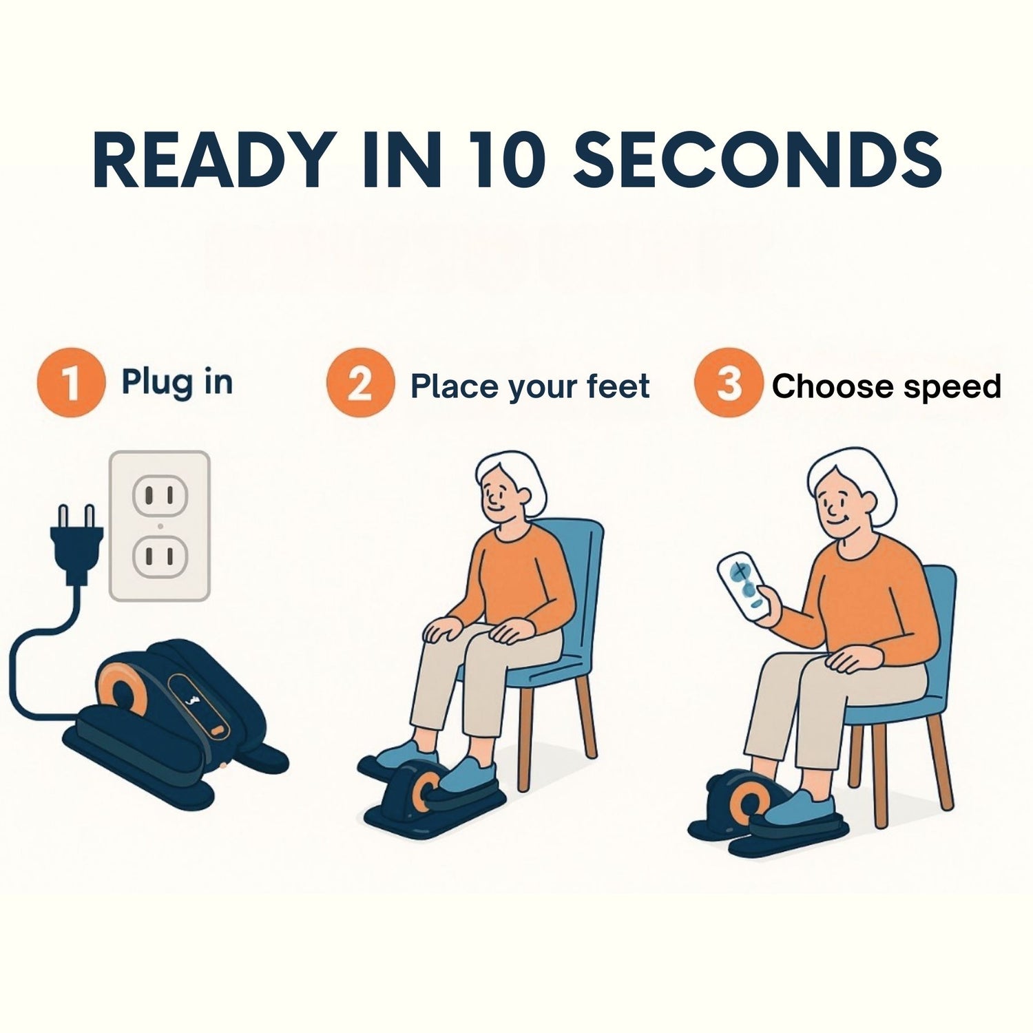 How to use under desk mini elliptical for seniors 55+ – simple plug and play setup