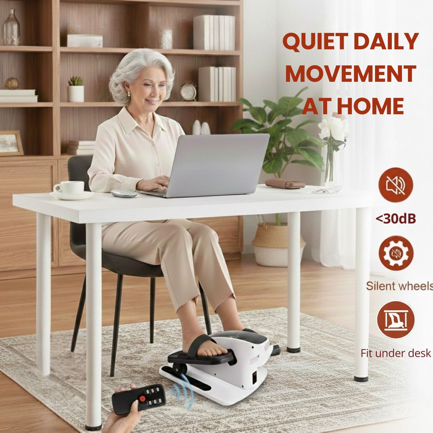 SEATED MINI ELLIPTICAL UNDER DESK TRAINER